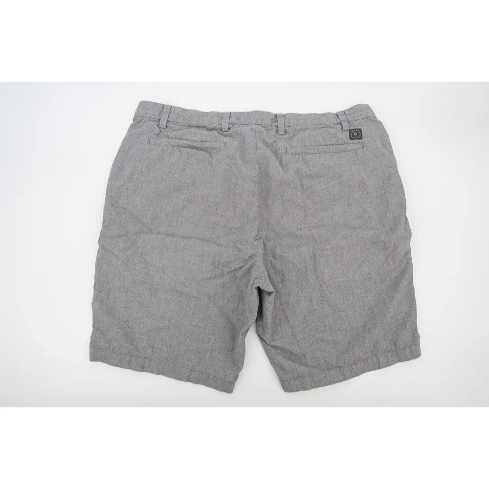 Linksoul Golf Shorts Mens 38 Gray Houndstooth‎ Lightweight Nylon Stretch Pockets